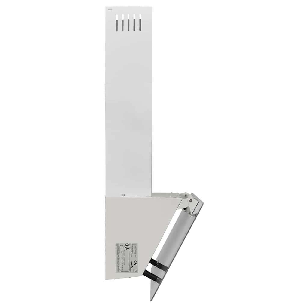 Campana extractora pared acero y vidrio templado blanco 60 cm