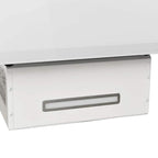 Campana extractora pared acero y vidrio templado blanco 60 cm