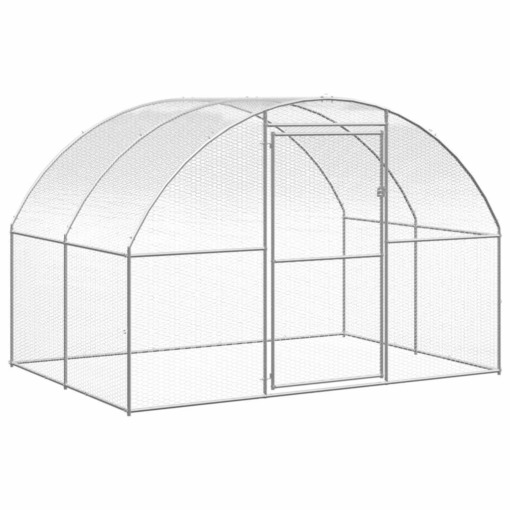 Galvanizado galinheiro exterior 3x10x2 m
