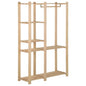 Solid Pine Wood Clothes Rack 110x38x170 cm