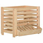 Solid pine potato box 50x50x80 cm