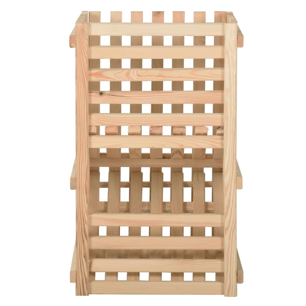 Caja para patatas madera maciza de pino 50x50x80 cm