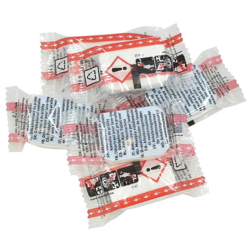 Pastillas de detergente de lavadora 100uds contra cal suciedad