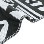 Tapete de exterior PP preto 160x230 cm
