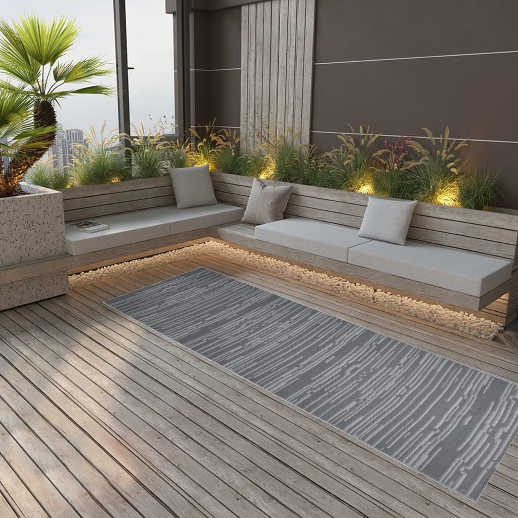 Alfombra de exterior ARAKIL amarilla 140x200 cm PP