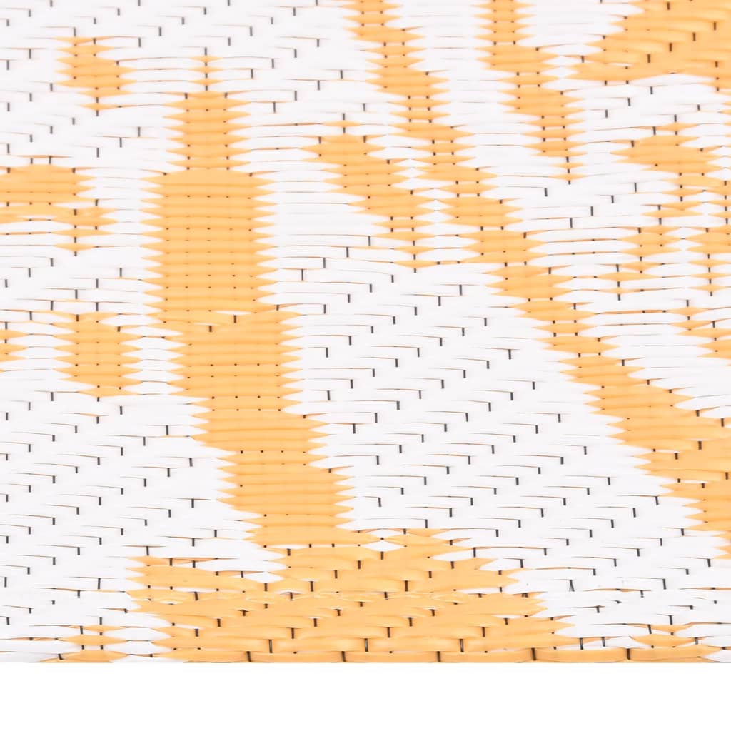 Tapete de exterior ARAKIL amarelo 140x200 cm PP