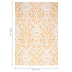 Tapete de exterior ARAKIL amarelo 140x200 cm PP