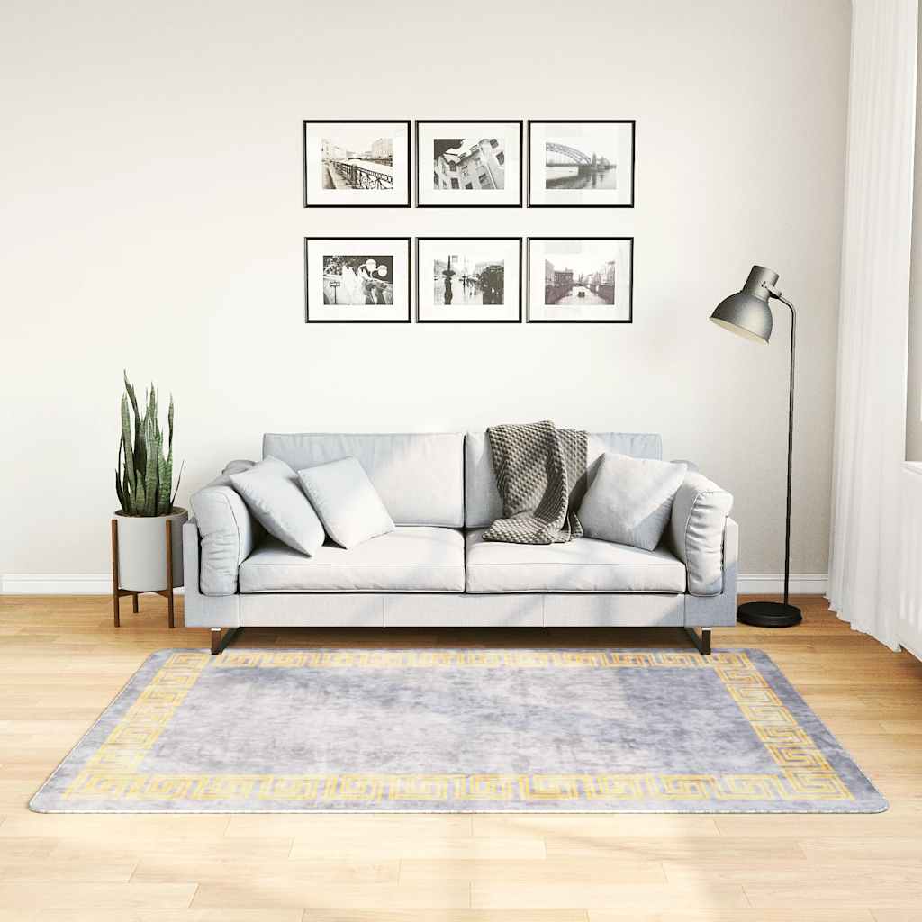 Alfombra lavable beige 120 cm