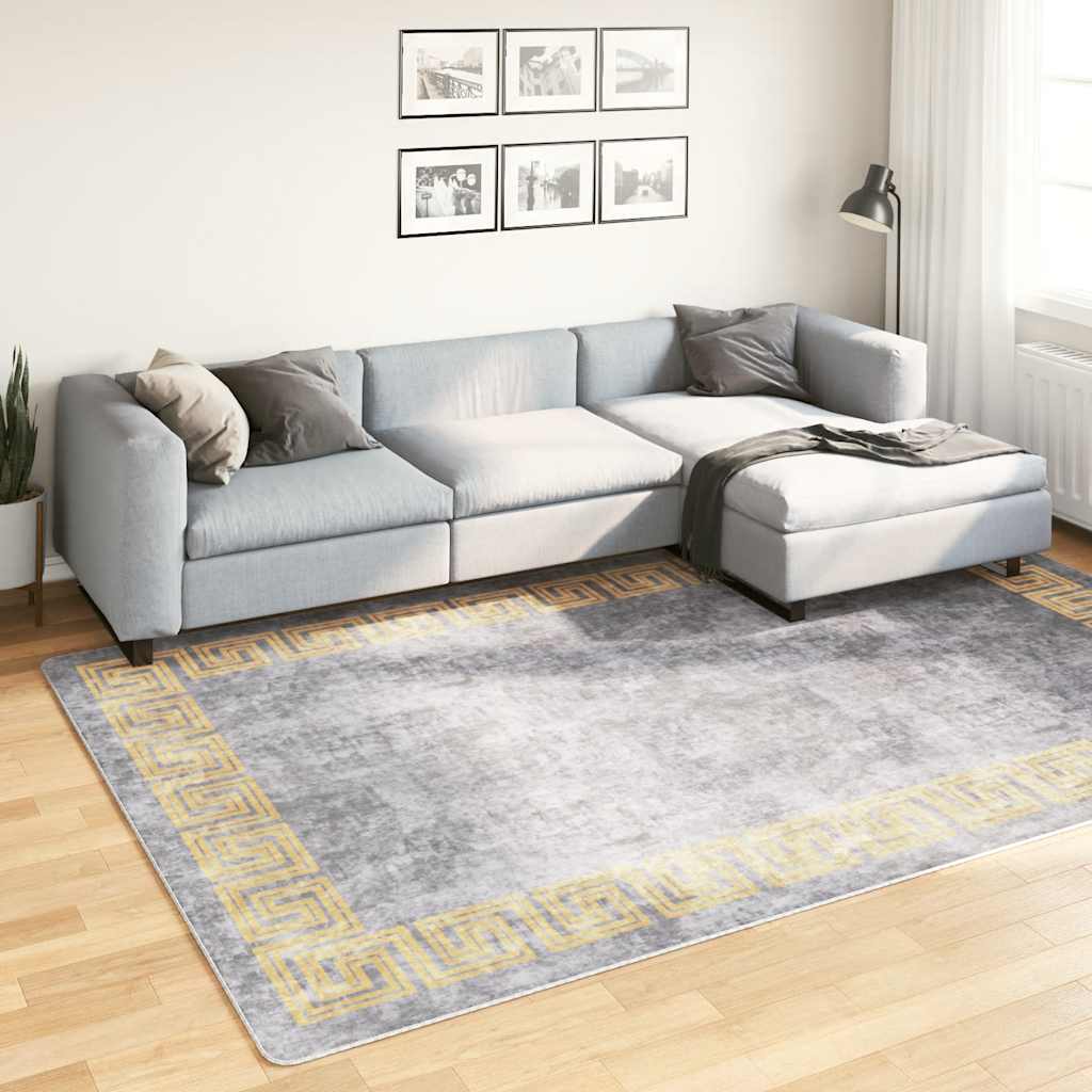 Alfombra lavable beige 120 cm