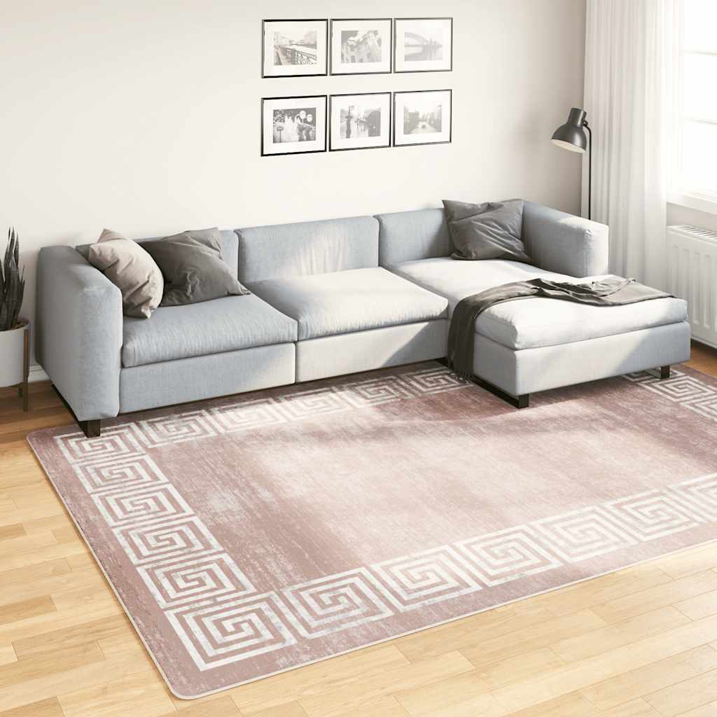 Alfombra lavable beige 120 cm