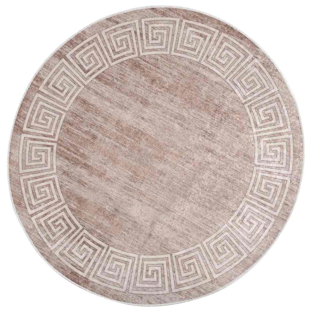 Alfombra lavable beige 120 cm