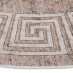 Alfombra lavable beige 120 cm