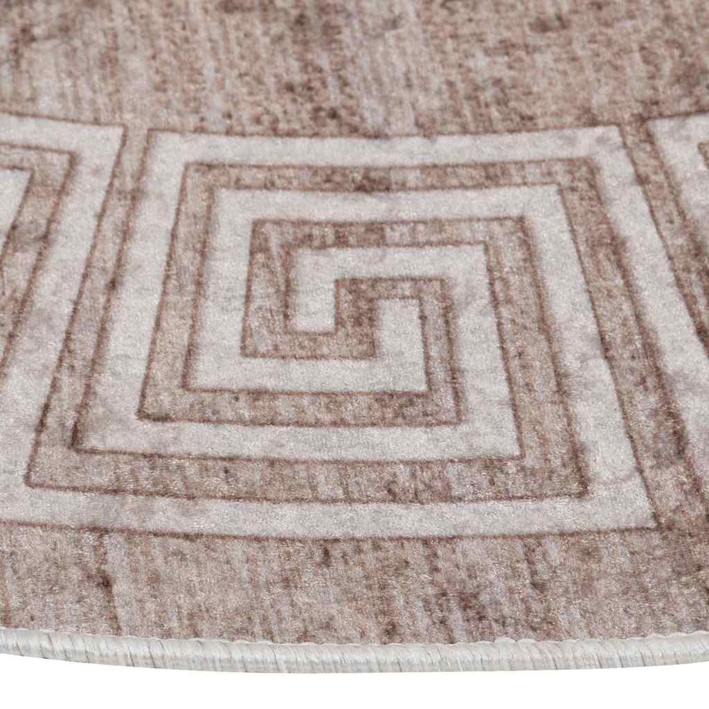 Alfombra lavable beige 120 cm
