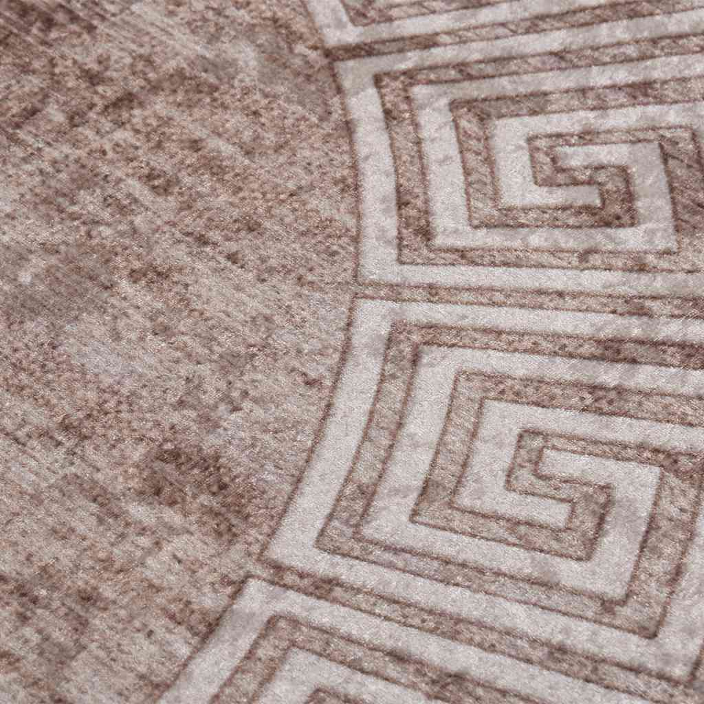 Alfombra lavable beige 120 cm