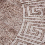 Alfombra lavable beige 120 cm