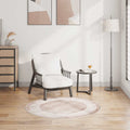 Alfombra lavable beige 120 cm