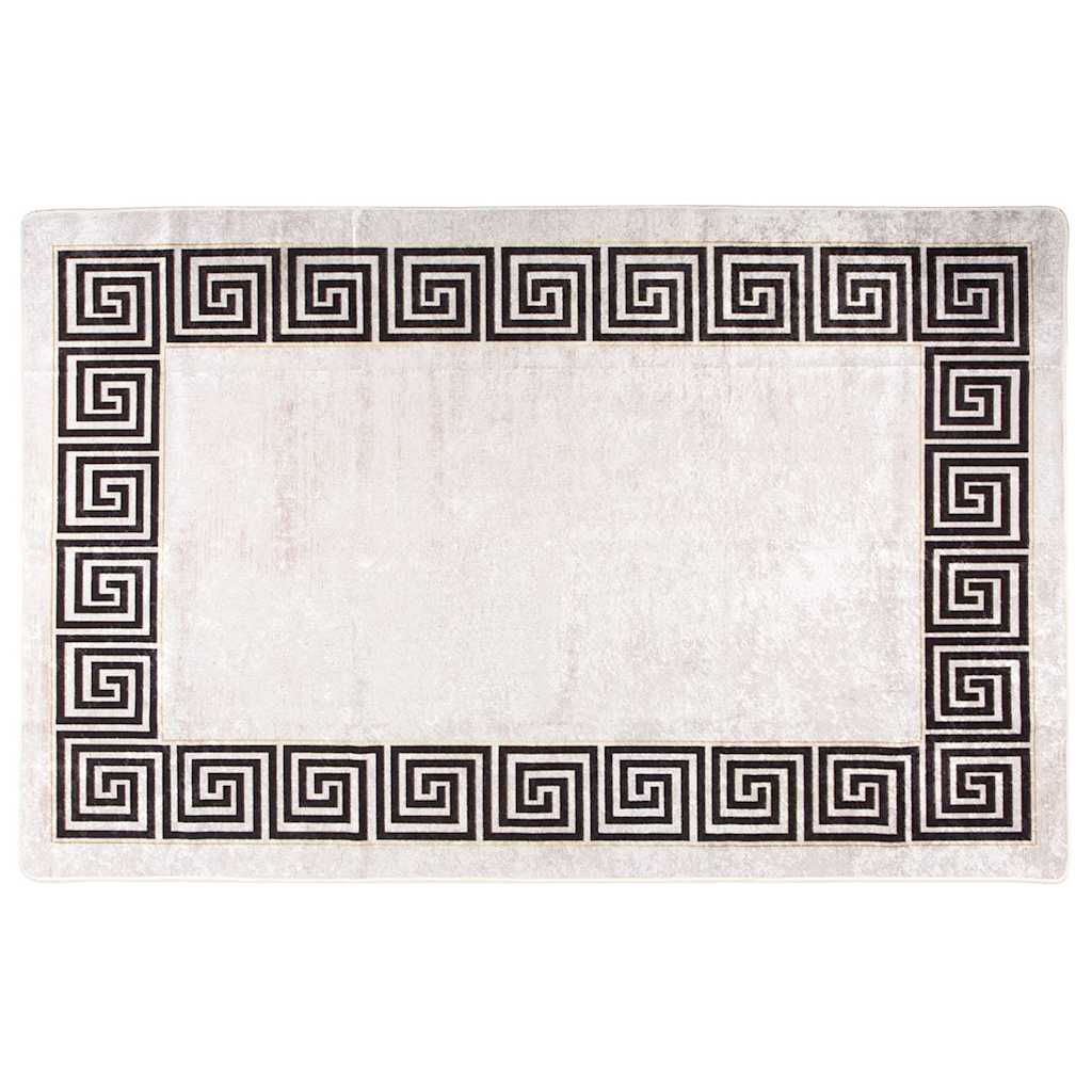 Alfombra lavable beige 120 cm