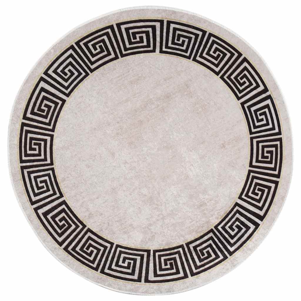 Alfombra lavable antideslizante beige 160x230 cm