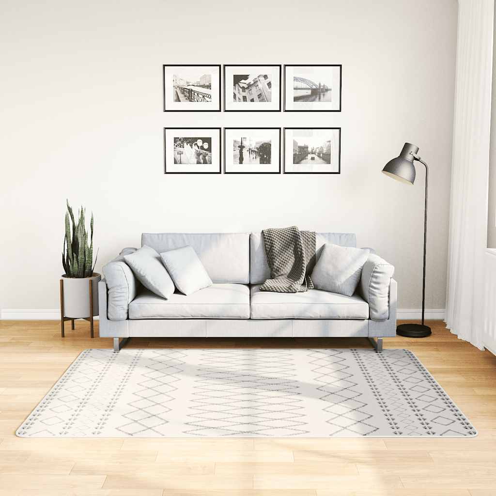 Alfombra lavable beige 120 cm