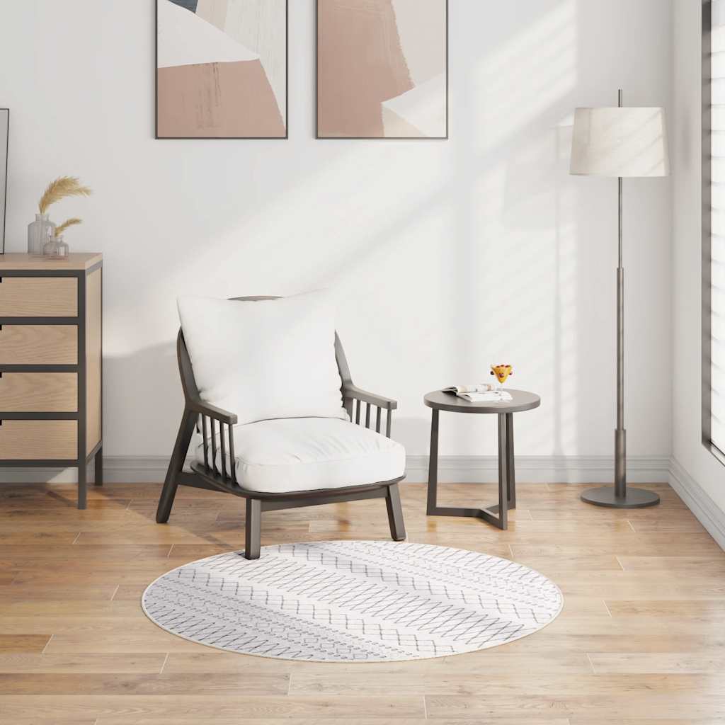 Alfombra lavable beige 120 cm