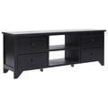 Mueble para TV madera de paulownia blanco y gris 108x30x40 cm