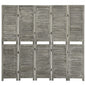 Biombo de 4 paneles de madera maciza de paulownia 140x165 cm