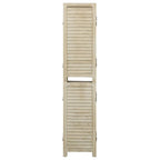 Biombo de 4 paneles de madera maciza de paulownia 140x165 cm