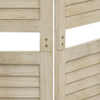 Biombo de 4 paneles de madera maciza de paulownia 140x165 cm