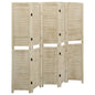 Biombo de 4 paneles de madera maciza de paulownia 140x165 cm