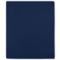 Sábanas bajeras jersey 2 uds algodón azul marino 100x200 cm