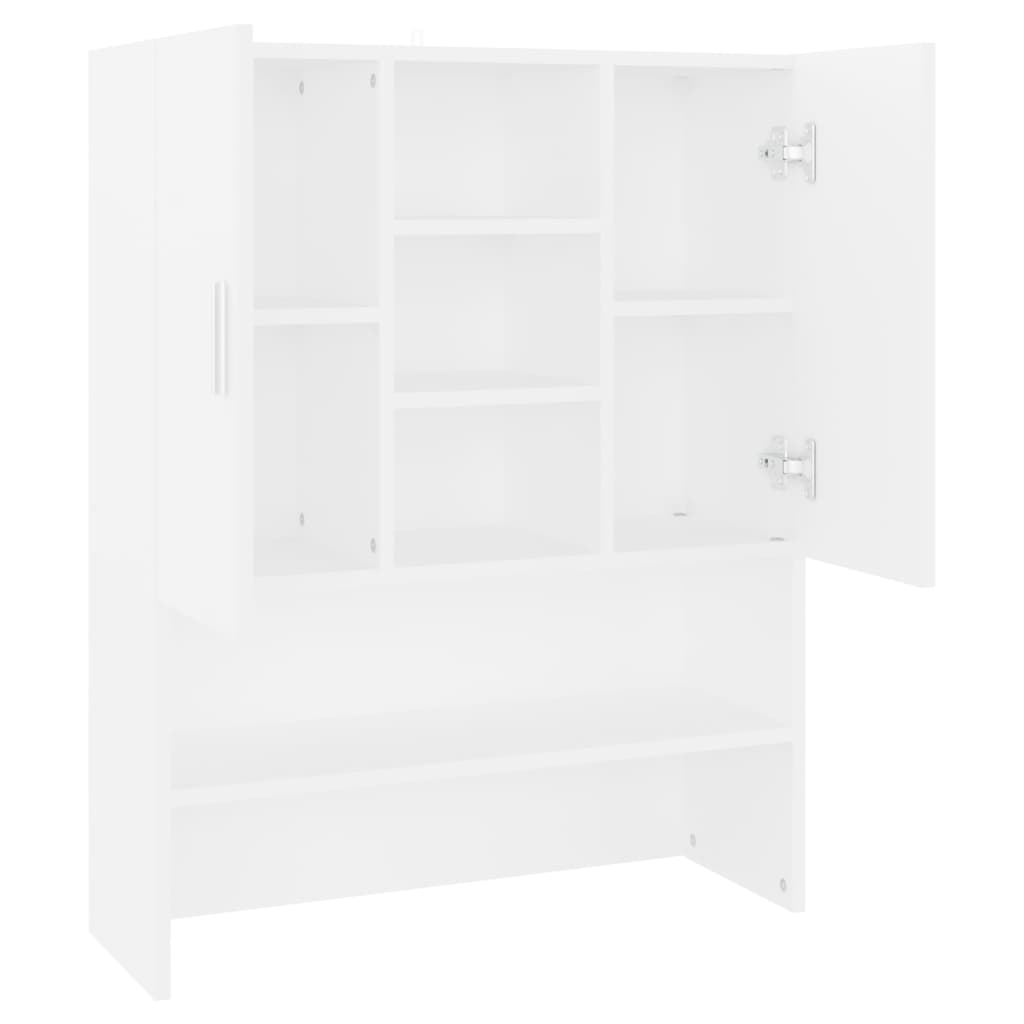 Mueble de lavadora blanco