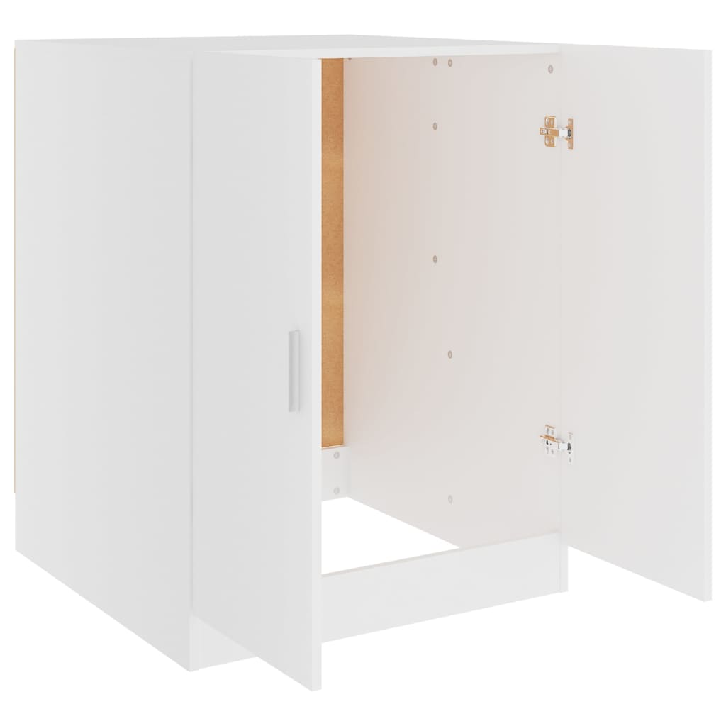 Mueble de lavadora blanco