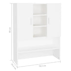 Mueble de lavadora blanco