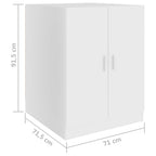 Mueble de lavadora blanco