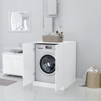 Mueble de lavadora blanco