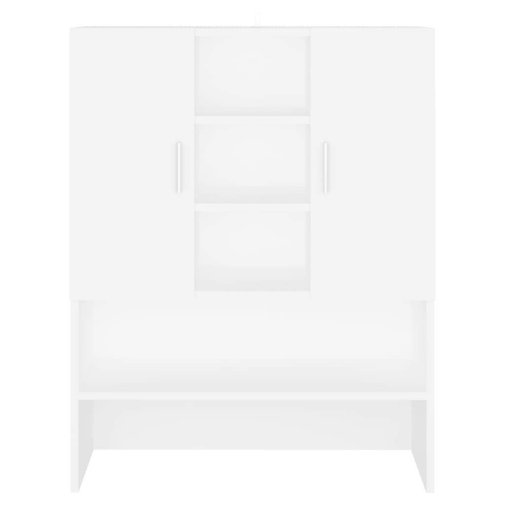 Mueble de lavadora blanco