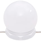 Tocador con LED y armario madera contrachapada blanco