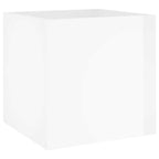 Set de muebles de recibidor madera contrachapada blanco brillo