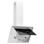 Campana extractora acero inox y vidrio templado plateado 60 cm