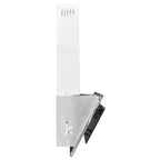 Campana extractora acero inox y vidrio templado plateado 60 cm
