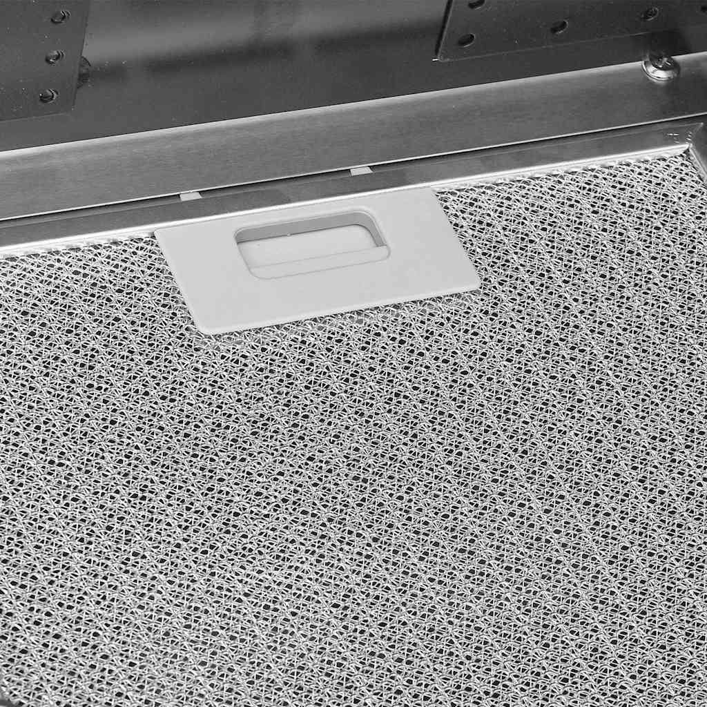 Campana extractora acero inox y vidrio templado plateado 60 cm