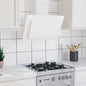 Stainless steel and silver tempered glass extractor hood 60 cm