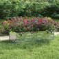 Arriate de acero galvanizado plateado 160x80x45 cm