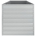 Arriate de acero galvanizado plateado 240x80x77 cm