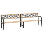 Banco de jardín doble madera de abeto chino 238 cm