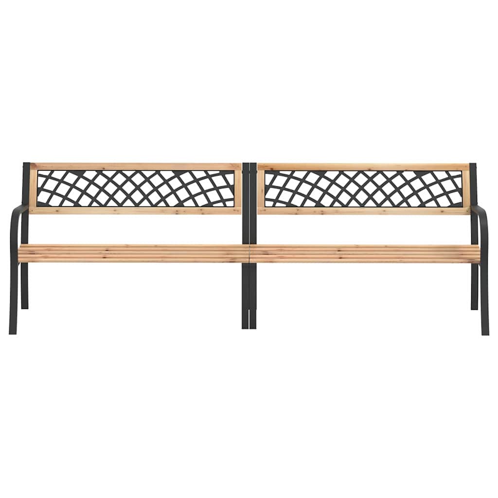Banco de jardín doble madera de abeto chino 238 cm