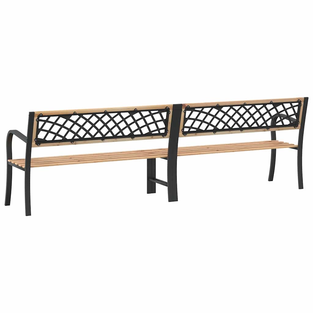 Banco de jardín doble madera de abeto chino 238 cm