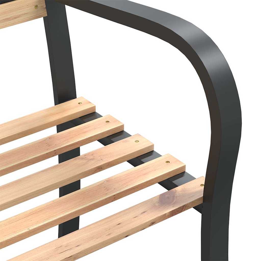Banco de jardín doble madera de abeto chino 238 cm