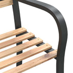 Banco de jardín doble madera de abeto chino 238 cm