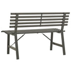 Banco de jardín 110 cm acero negro